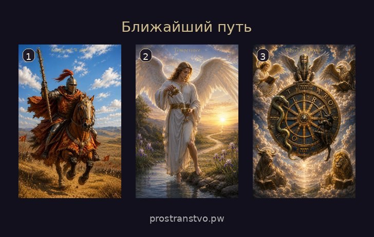 Расклад Таро «Ближайший путь»
